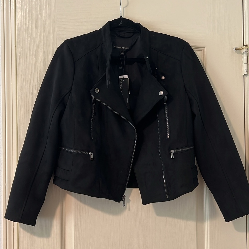 NWT Banana Republic Cropped Suede Jacket